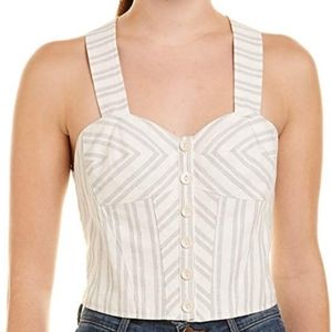 REBECCA TAYLOR STRIPED TANK